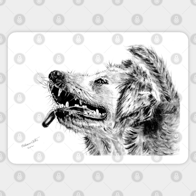 Dog Dinner Time Dog Sticker TeePublic Dog Dinner Time Dog Sticker TeePublic